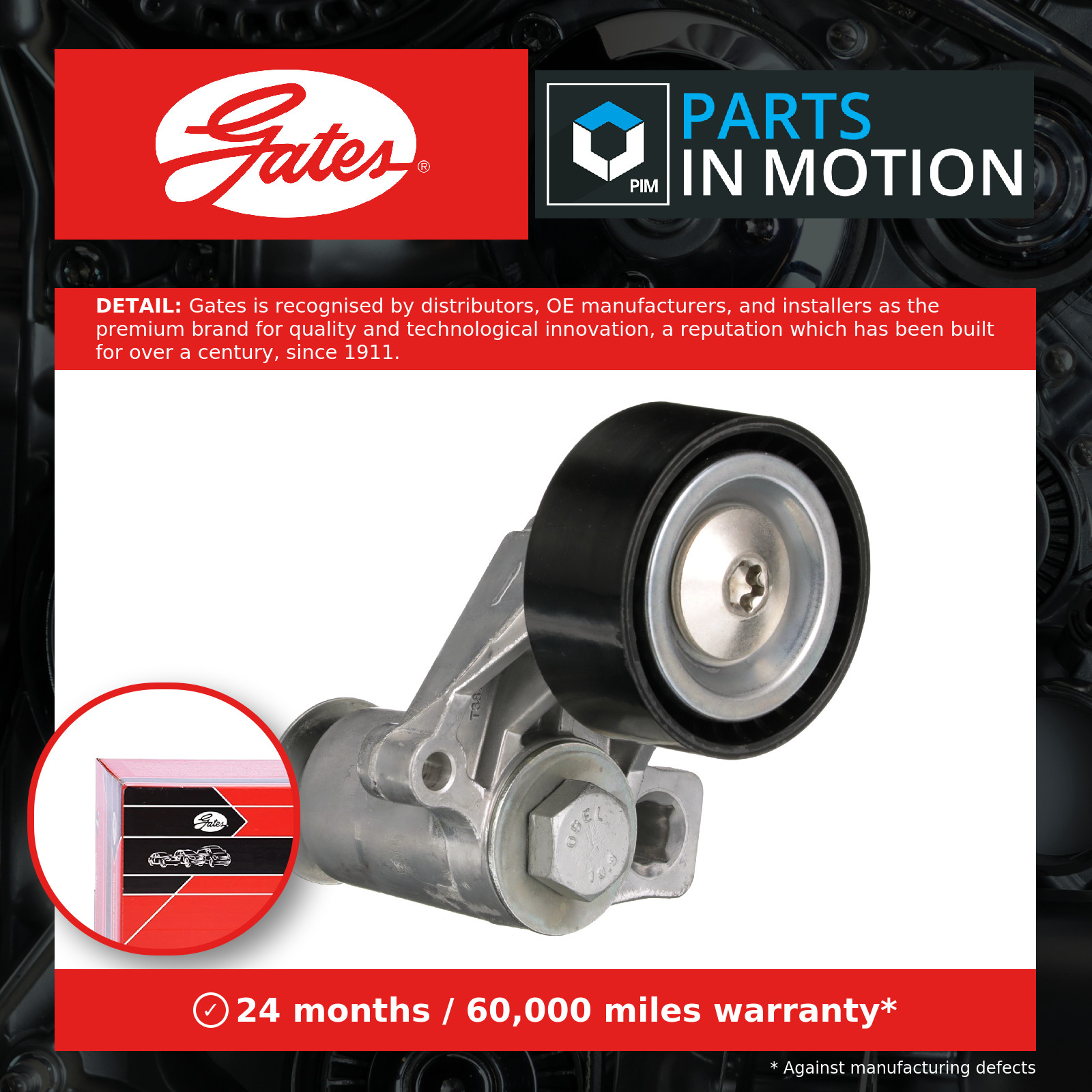 GATES T38235 Belt Tensioner, V-ribbed belt for CITROËN,FIAT,LANCIA,PEUGEOT,SUZUK - Image 22