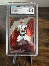 2025 Panini Revolution Joe Burrow Shock Wave Red Cosmo /50 (CGC 9.5)
