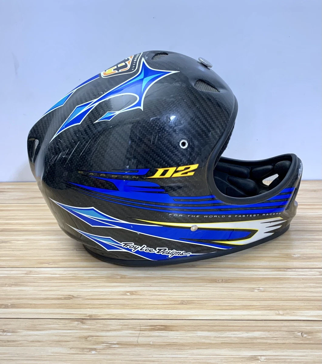 Troy Lee Designs Helmet TLD D2 Carbon MTB BMX MD/LG HAS ISSUES, Please Read
