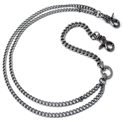 Cadena billetera DK colgante simple fuerte llave motociclista camionero (27") negra SYC98B - Imagen 2 de 7