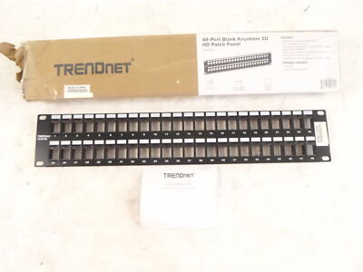 TRENDnet TC-KP48 48-Port Blank Keystone 2U HD Patch Panel 19'' Rackmount Ready