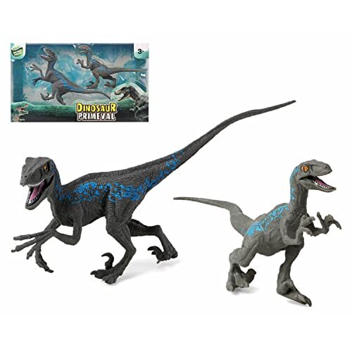 Set Of 2 Dinosaurs Toy NUOVO