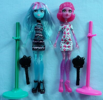 2er Set Monster High Puppen Create-A-Monster CAM Ice & Blob Ghoul Girl Y0417