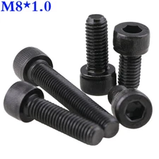M8 1.0 Fine Thread 12.9 Alloy Steel Allen Hex Bolts Socket Cap Head Screw DIN912