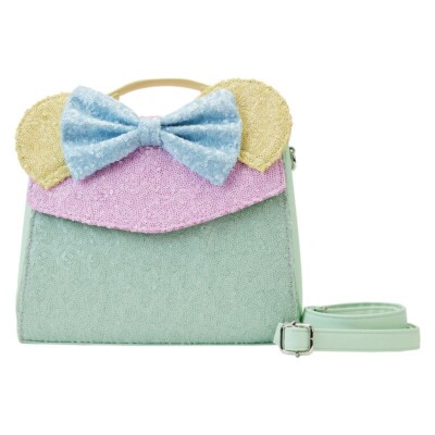 Loungefly LE Minnie Mouse Pastel Sequin Bundle Bag, Wallet  display picture 2