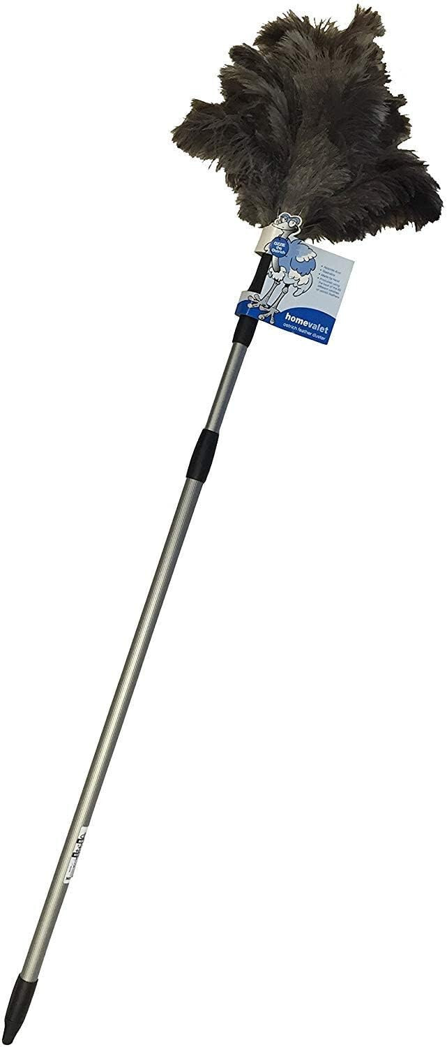 Home Valet Ozzie Ostrich Feather Duster Telescopic Pole Use As Hand Held HVOOFD