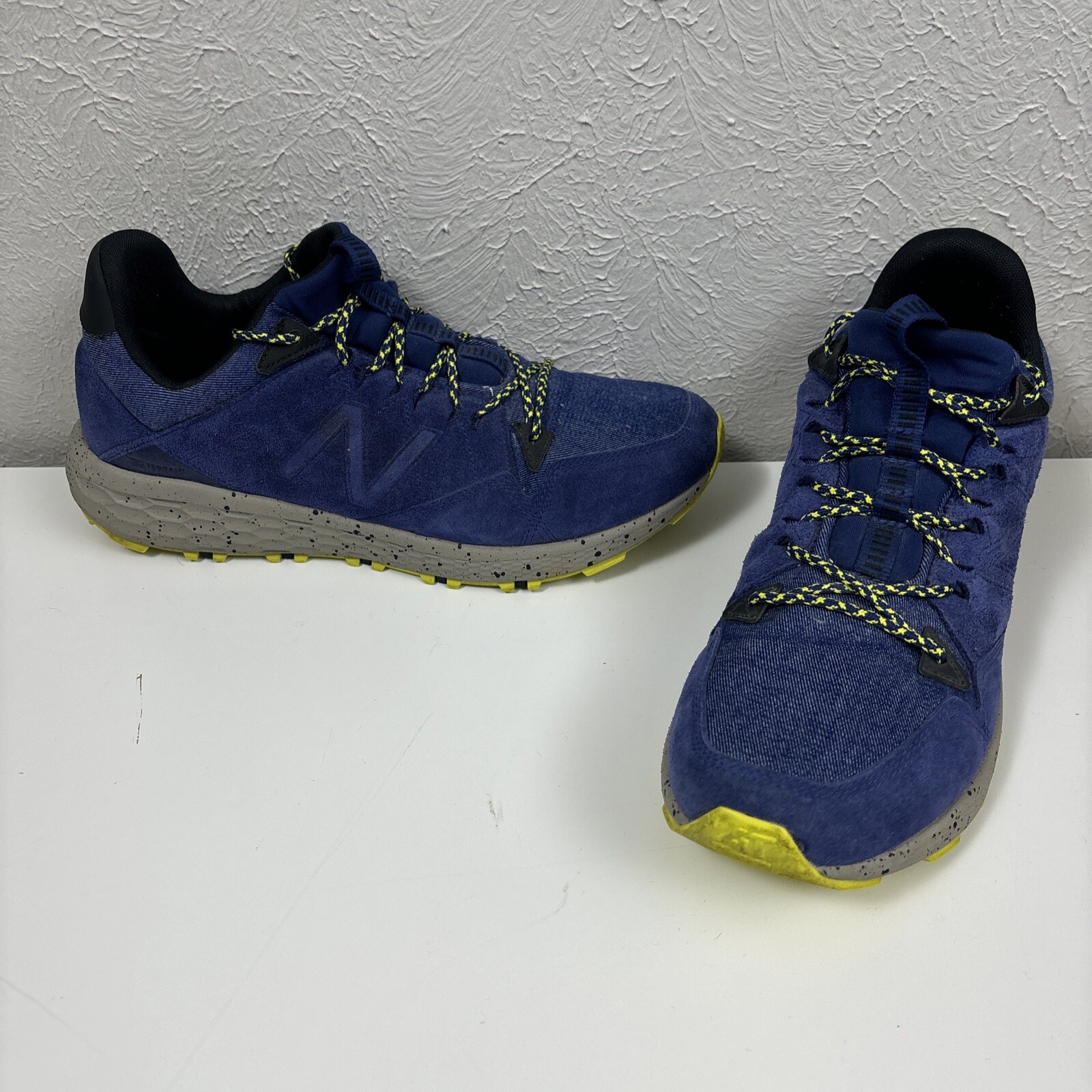 New Balance Fresh Foam Crag Trail Techtonic Blue/Yellow Men Size 13 D MTCRGRN1