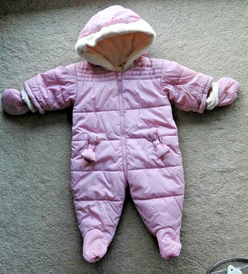baby girl bunting snowsuit
