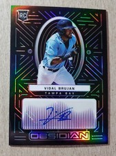 2022 Panini Chronicles Obsidian Vidal Brujan Auto RC 01/99 Tampa Bay Rays