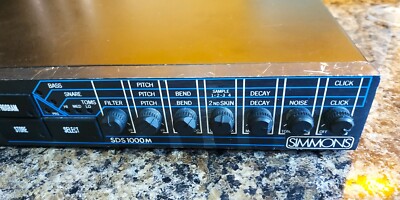 Simmons SDS1000M Analogue / Digital Drum Brain Rack Rare MIDI Version For Parts
