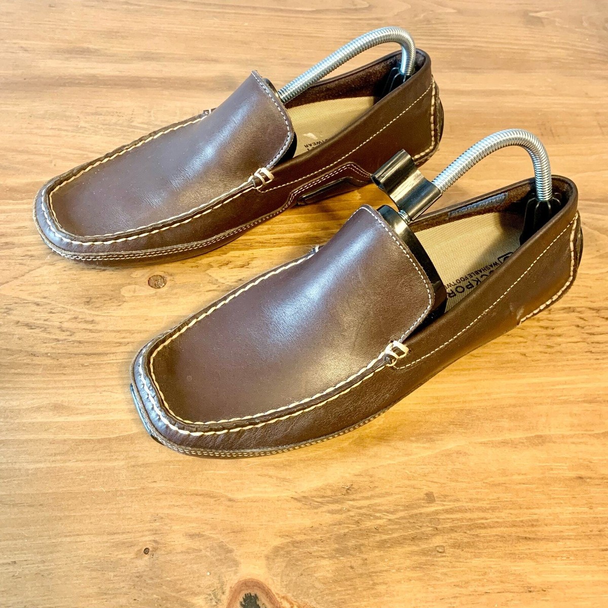 Rockport Driving Loafers Ivory Leather Washable‎ Mens Size 10M APM7457W Men main image 4