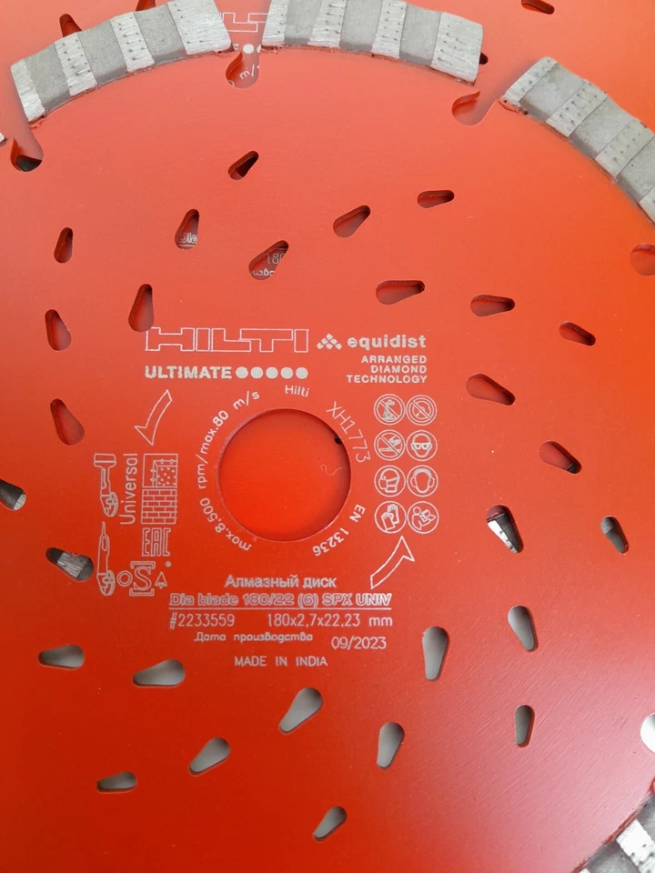 HILTI 6 Stück Diamanttrennscheiben 180/22 (6) SPX univ Nr. 2233559 NEU!! - Bild 4 von 4