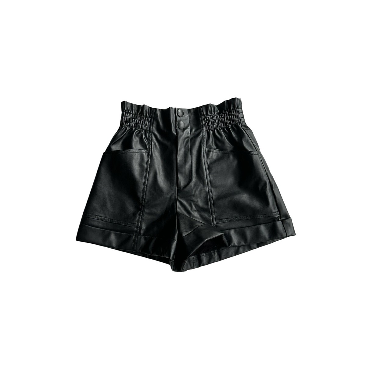 Zara Faux Leather Bermuda Shorts Zara Black Leather Shorts Zara