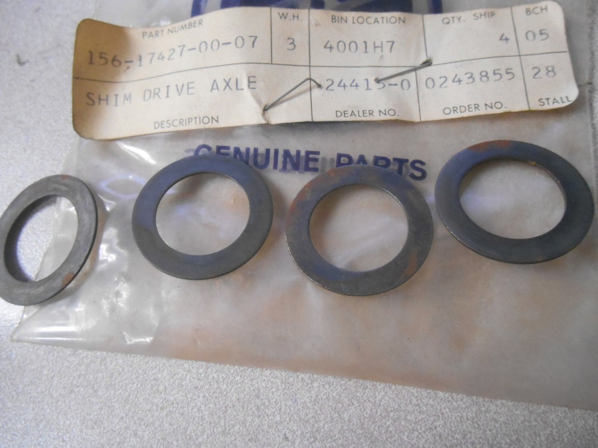 NOS Vintage Yamaha Transmission Shims TD2 YM1 YDS3 TD1 DS6 156
