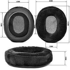 2X Flannel Earmuffs Memory Foam Headphone Cover For MDR V6 V7 7506 CD900ST