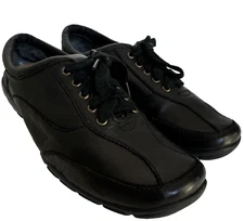 Women's Black Sneakers Shoes Comfort Lightweight Walking Size 7.5 Lace Up