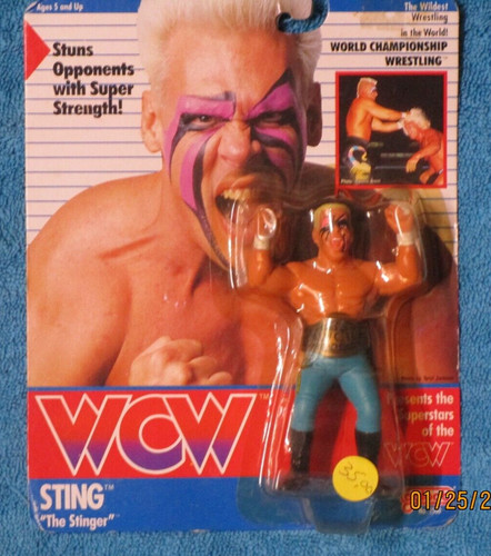 galoob n0.2500 wcw sting the stinger 1990...