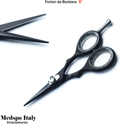 Profi Friseurschere Schwarz Salon Haarschnitt Lebende Kante 5''