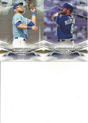 2018 Topps Series 1 MLB Award Alex Gordon Fielding Award Kansas