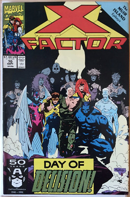 X-Factor #70 eingetütet und mit Kartonunterlage Marvel