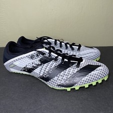 New Womens Adidas Sprintstar Track Spikes Gray Black Sprint Shoes FY1216 Size 10