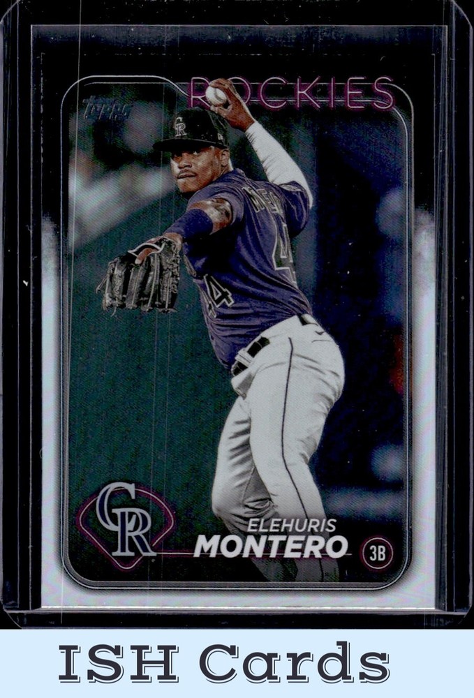 2024 Topps Elehuris Montero Rainbow Foil #341 Colorado Rockies