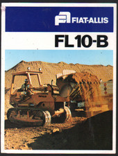 Foglietto brochure pala trattore cingolato FIAT-ALLIS "FL10-B"