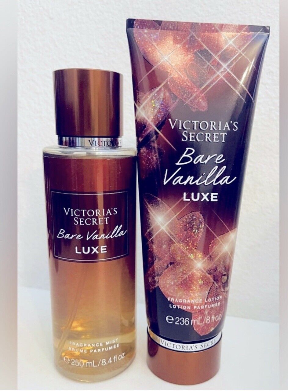 Victoria's Secret Bare Vanilla Luxe Fragrance Set Mist & Body