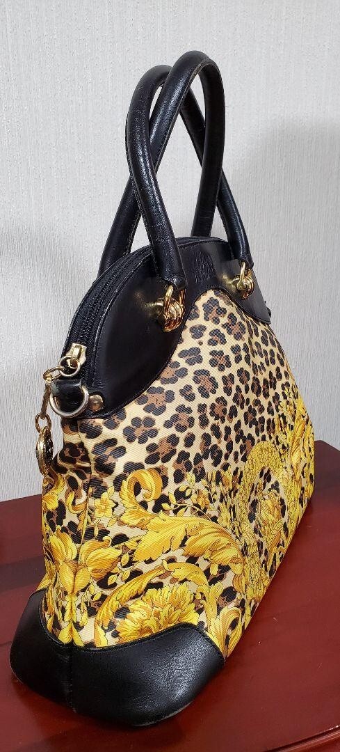 GIANNI VERSACE Leopard Tote Bag Women | eBay