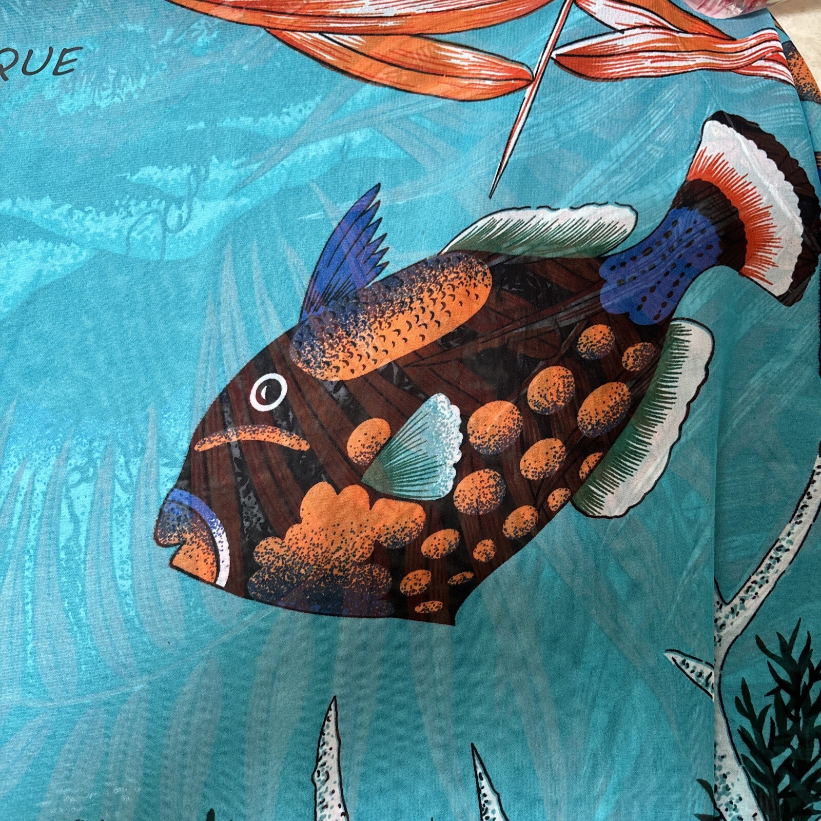 martinique rectangular polyester scarf under the … - image 3