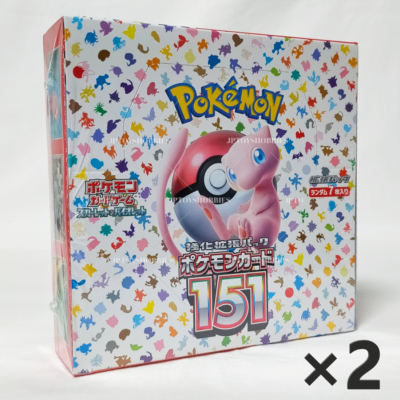 【シュリ付き 未開封】 151 【BOX】 sv2a Lot of 2 Pokemon TCG S&V 151 Double SET sv2a Booster Box Japanese