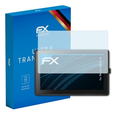 atFoliX 2x Displayschutzfolie für Wacom CINTIQ 22 Schutzfolie klar Folie