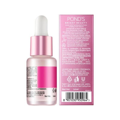 Ponds Bright Beauty Gluta Niacinamide Serum, 14 ml