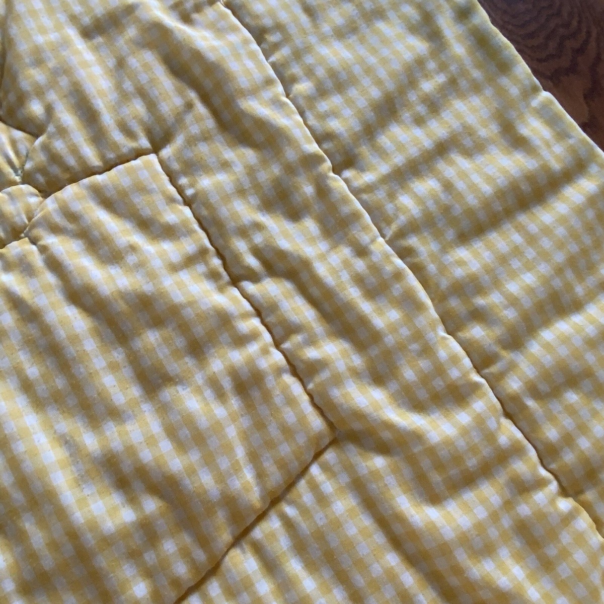 Vintage Clown Quilt Baby Blanket Jack in the Box Patchwork Yellow