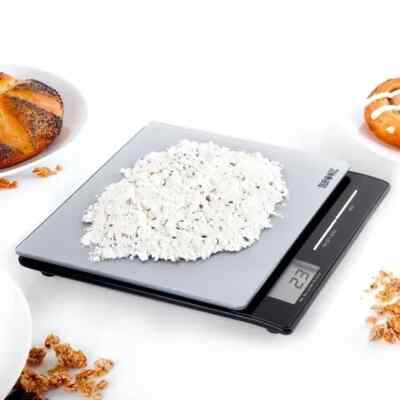 Duronic KS865 Slim Digital Kitchen Measuring Scale with Tempered Glass 5kg
