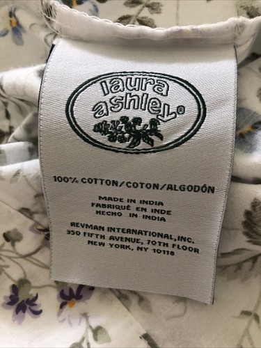 2 Laura Ashley Floral SPRING BLOOM Blue Green Standard Pillowcases 100% Cotton - Picture 2 of 21