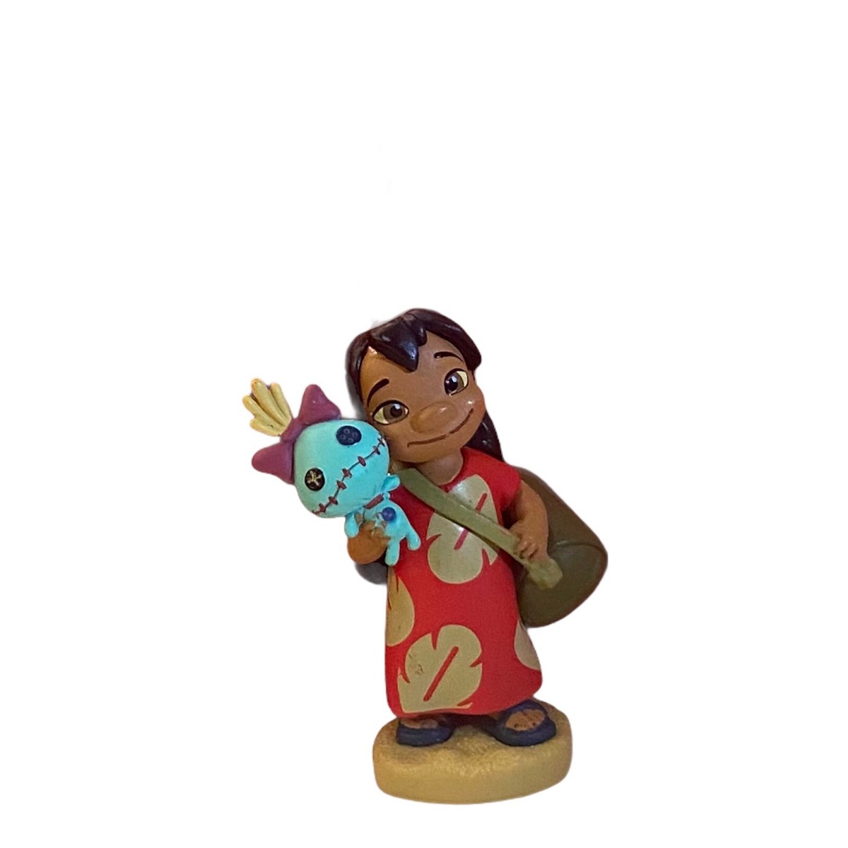 Lilo & Stitch Girl Lilo Ornament Holding Scrump 3” Pvc Figure