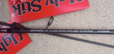 2 SHAKESPEARE UGLY STIK stick GX2 5-foot two piece spinning rods ultra  light | eBay