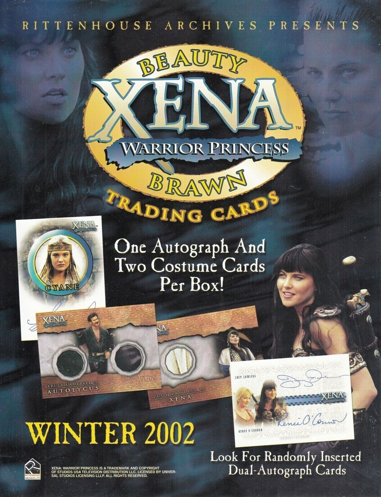Xena Beauty&Brawn MASTER SET~Binder~Single/Dual/Auto Costume Cards+Dual Autos++!