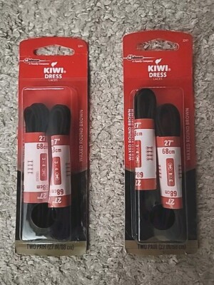 Lot Of 2 Kiwi Dress Laces 27" / 68 cm Waxed Round Brown NEW NIB Shoe Shoes 3241 | eBay Lot Of 2 Kiwi Dress Laces 27" / 68 cm Waxed Round Brown NEW NIB Shoe Shoes 3241 | eBay