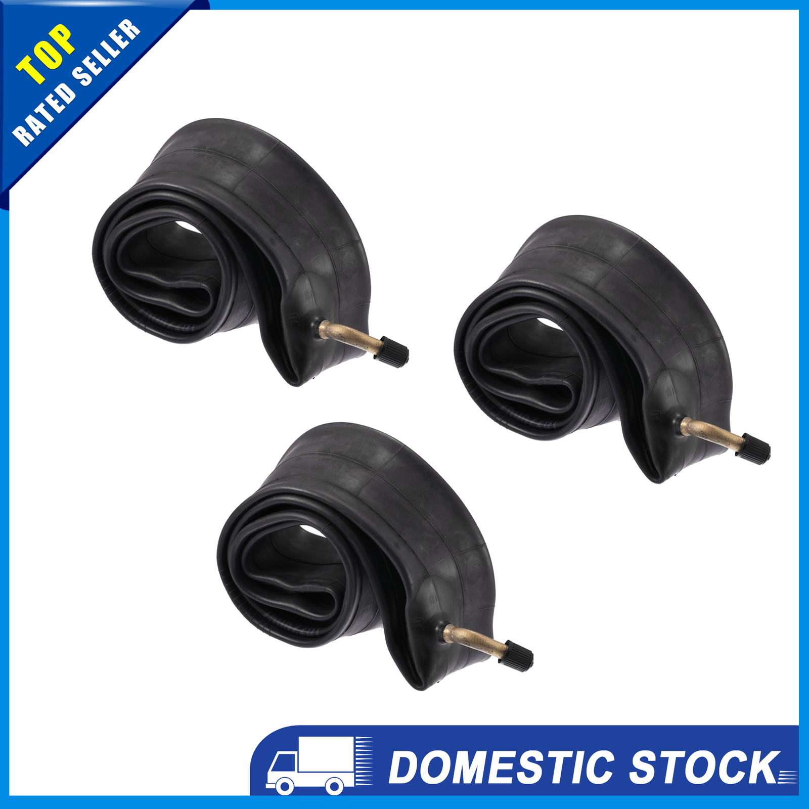 Pack of 3 14" Bike Inner Tube 14x2.125 Rubber 45mm Long Bent Valve MTB