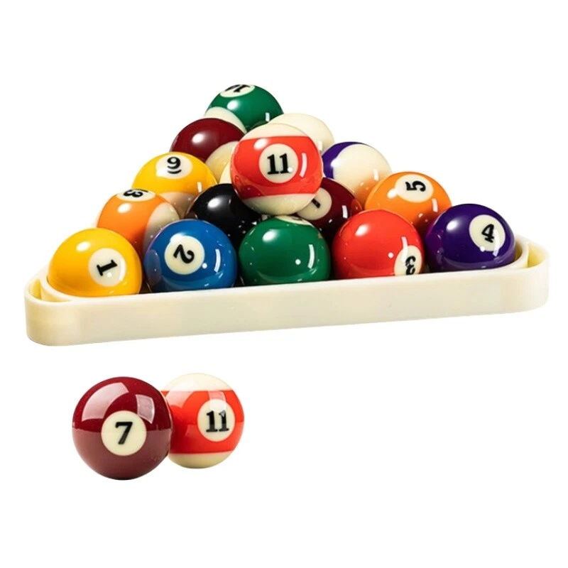 Boules De Billard Américain Zébrées – Diamètre 57,0 Mm, Avec Monnayeur, Neuves