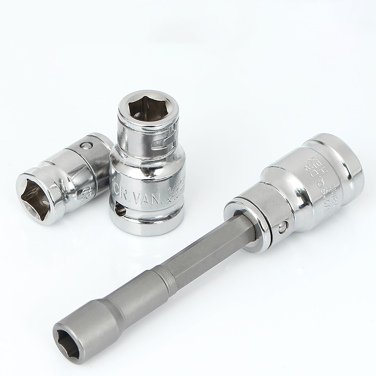 Ratschen-Adapter Für Stecknüsse - Wandelt 1/4', 3/8' Oder 1/2' In Schraubendreher-Bithalter Um, Aus Chrom-Vanadium-Stahl