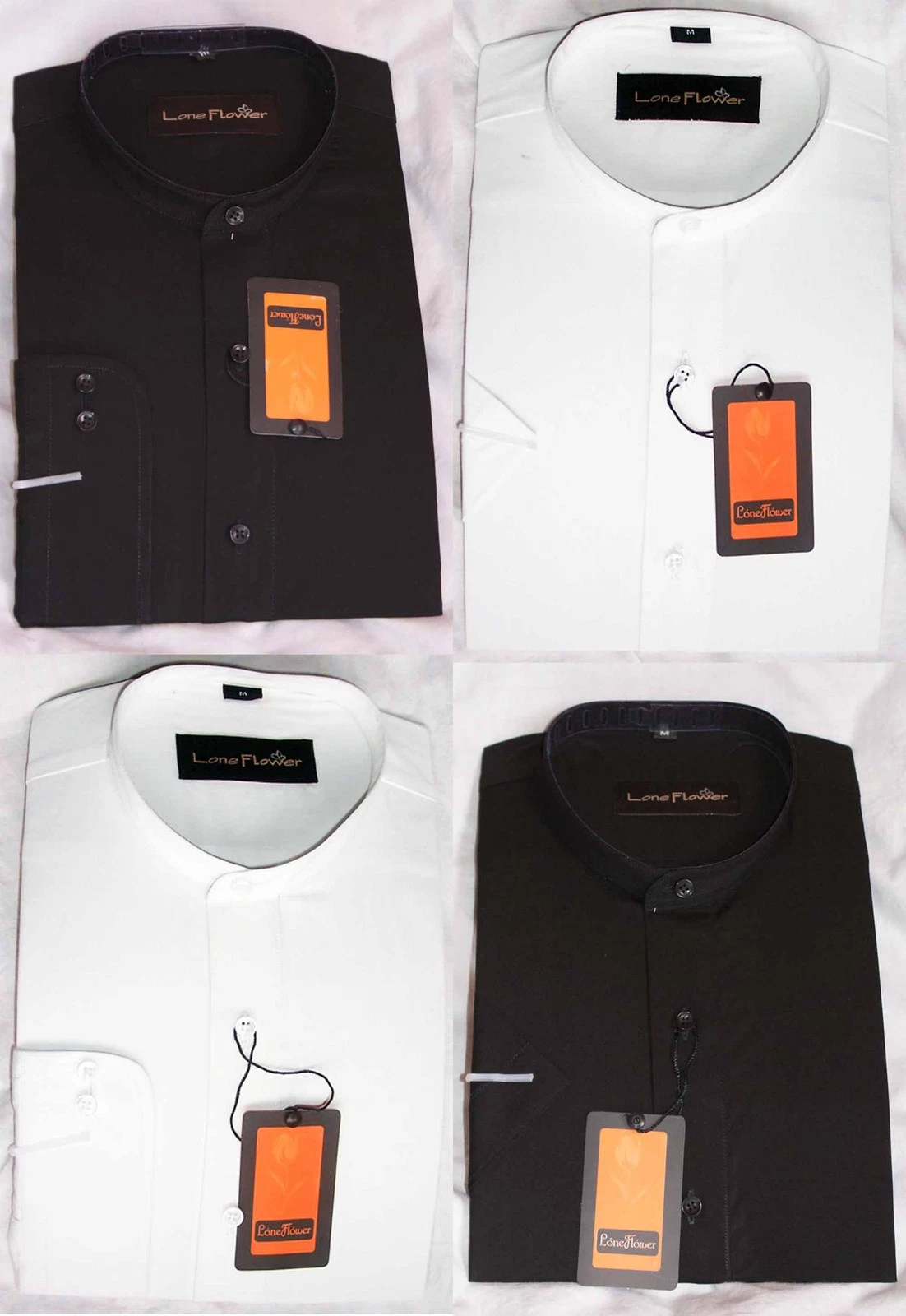 MENS SHIRT GRANDAD COLLAR SMART CASUAL SHORT LONG SLEEVED PLAIN TOP BLACK /WHITE
Opens in a new wind