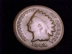 1864 Bronze Indian Head Cent, a nearly Good Grade Coin.