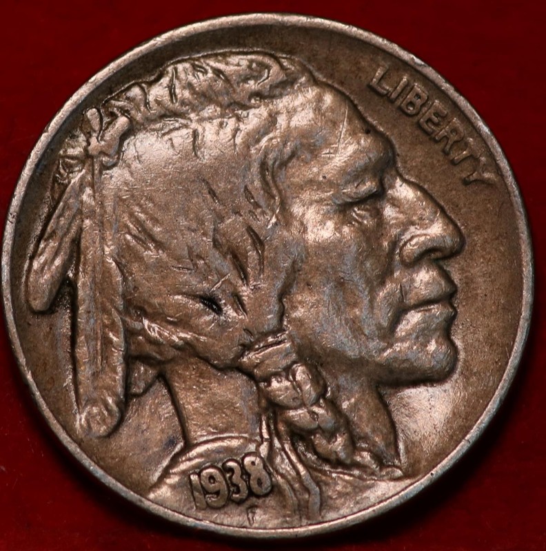 1938-D Denver Mint Buffalo Nickel