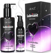 Water Based Lube, 8+2oz Personal Lubricant Set for Privacy and Toys, Women & Cou
