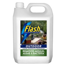 FLASH Outdoor Disinfectant and Cleaner, 5 Litres, Concentrate, Black Fluid