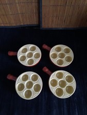 4 Poêlons à Escargots  6 trous Émile henry