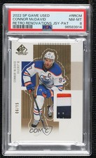 2022 SP Game Used Retro Renovations 6/15 Connor McDavid #RR-CM PSA 8 Patch tf4